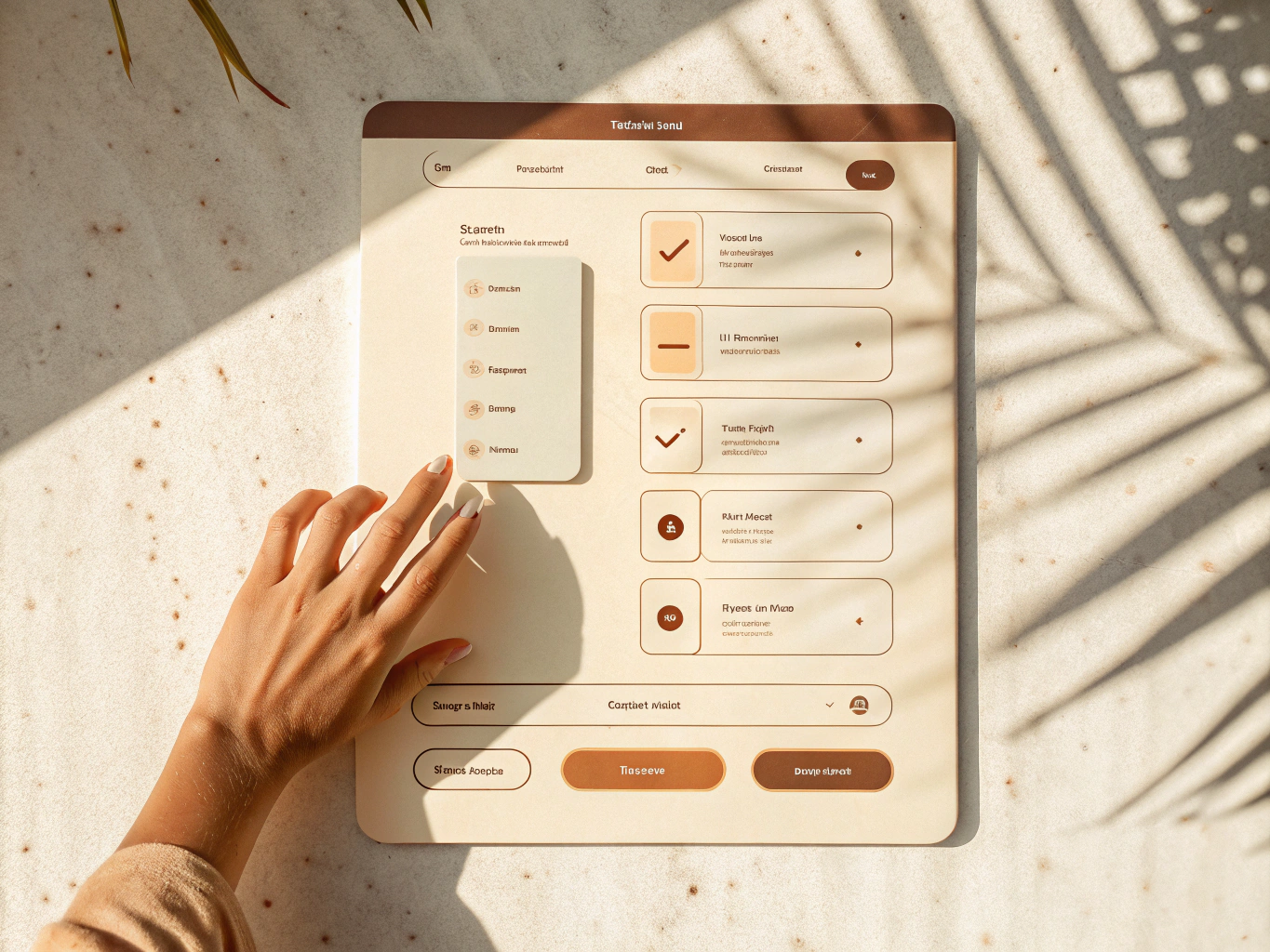 Collection of form input fields and toggles