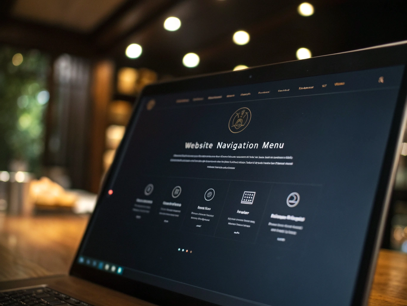Responsive navigation bar with dropdown menu